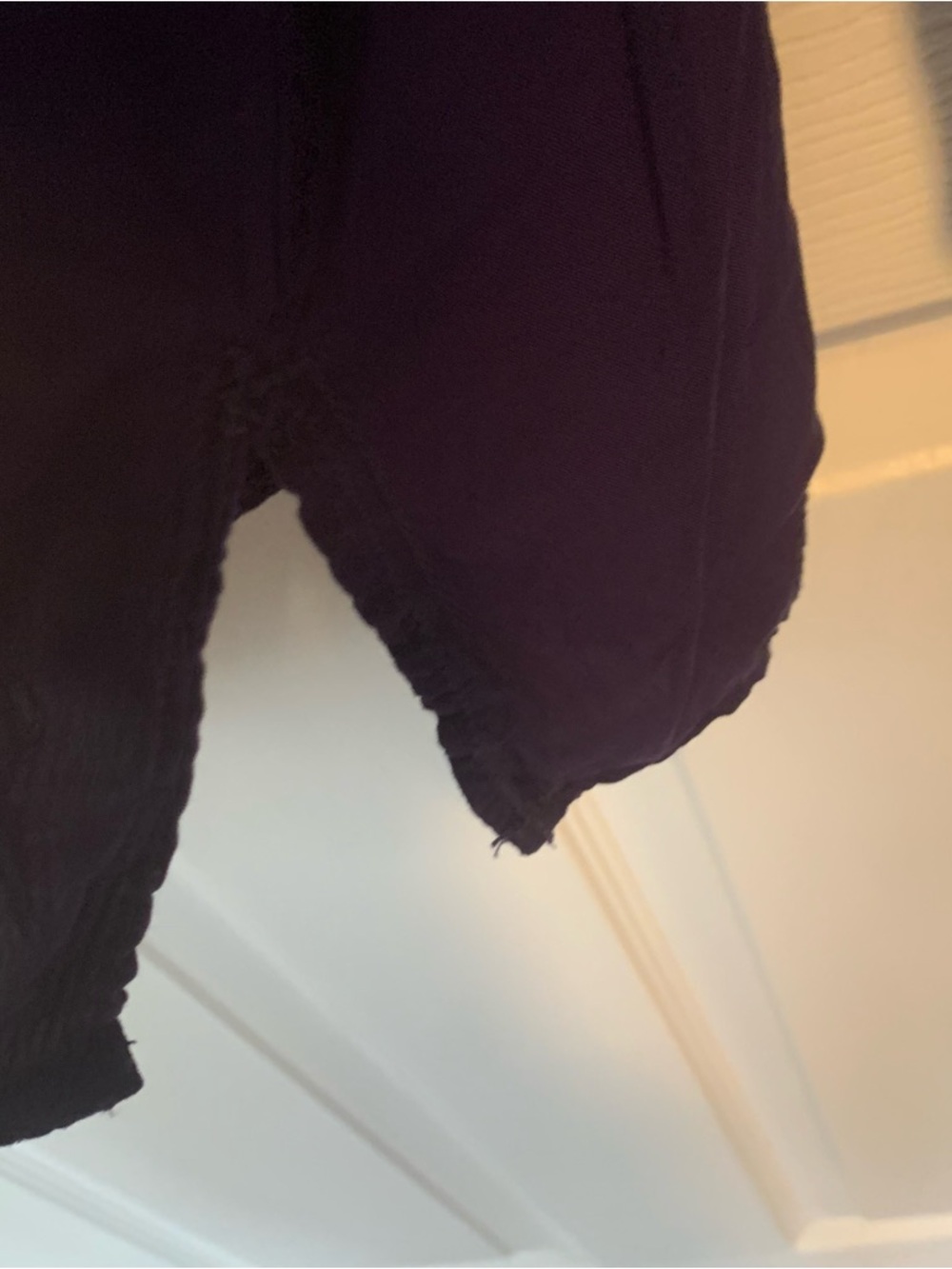Studio M Purple Long Sleeve Ruffle Front Blouse - Picture 3 of 5